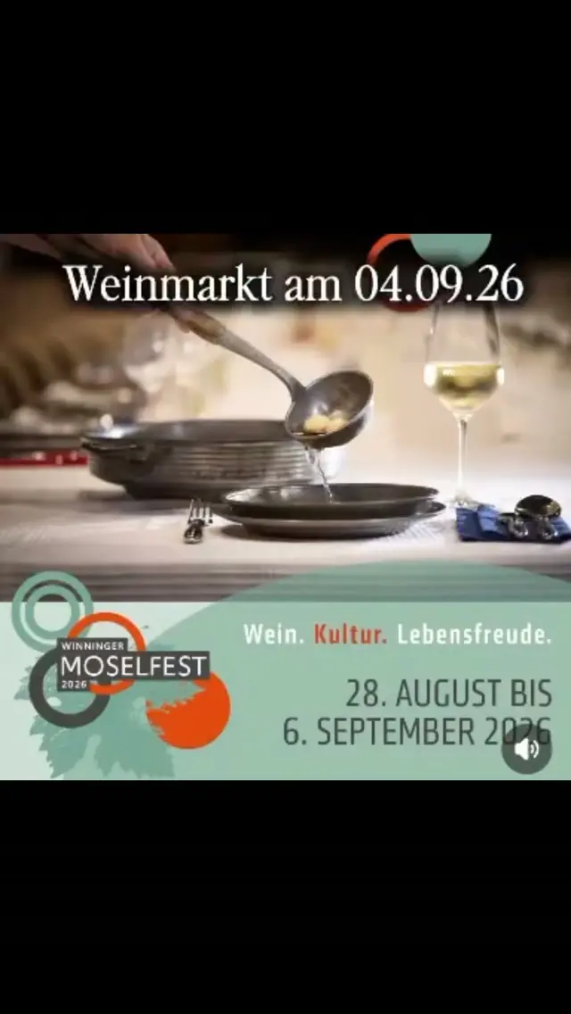 Franken zu Besuch an der Mosel! 🍇 Moselfest 🎊🥂

Save the Date! Weinmarkt am 04.09.2026 Winningen 🗓️

#mosel #franken #moselfest #silvaner #winningen